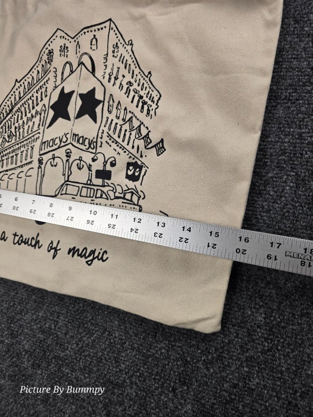 Macy's canvas tote bag - Picture 3 of 8